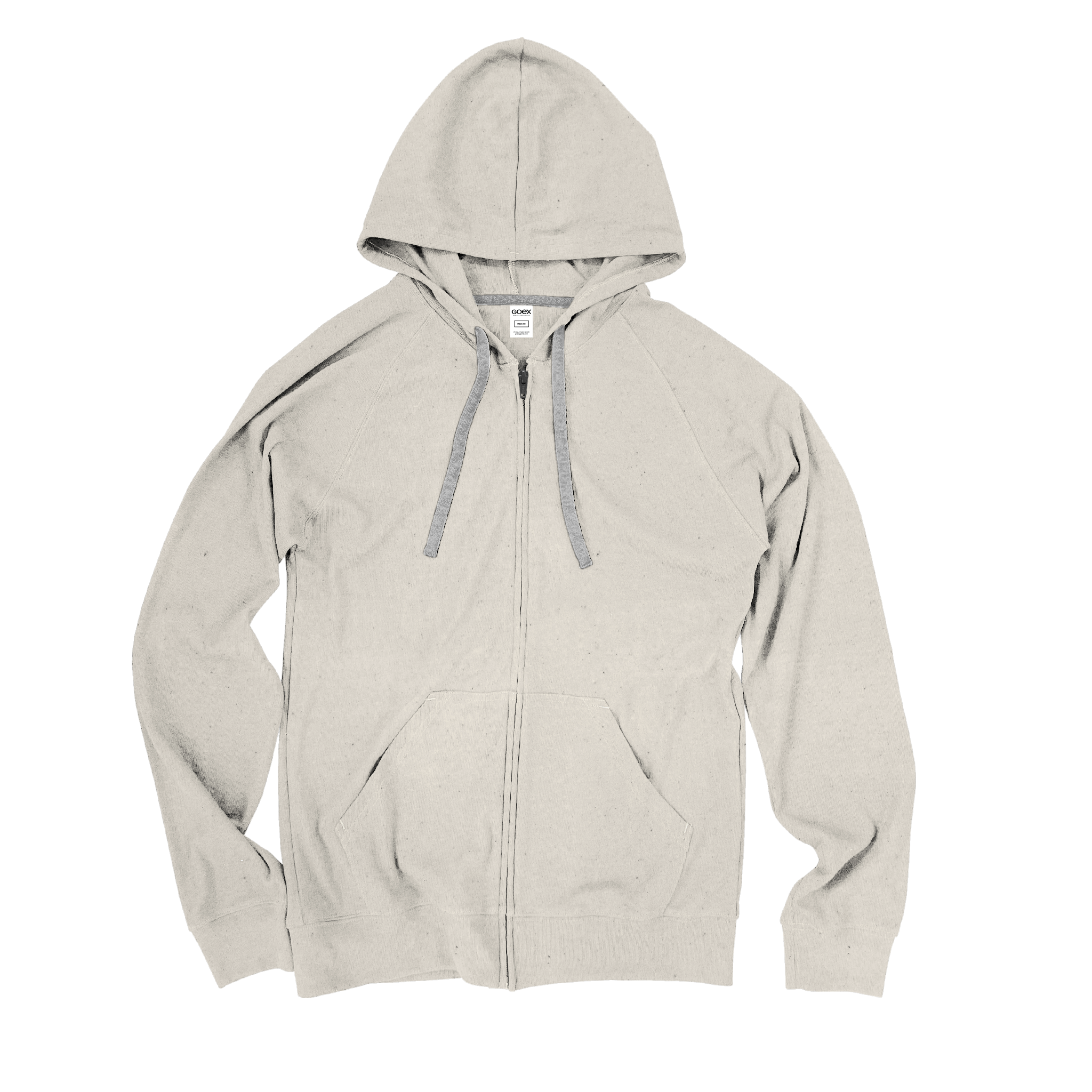 Unisex Heathered Rib Full Zip Hood